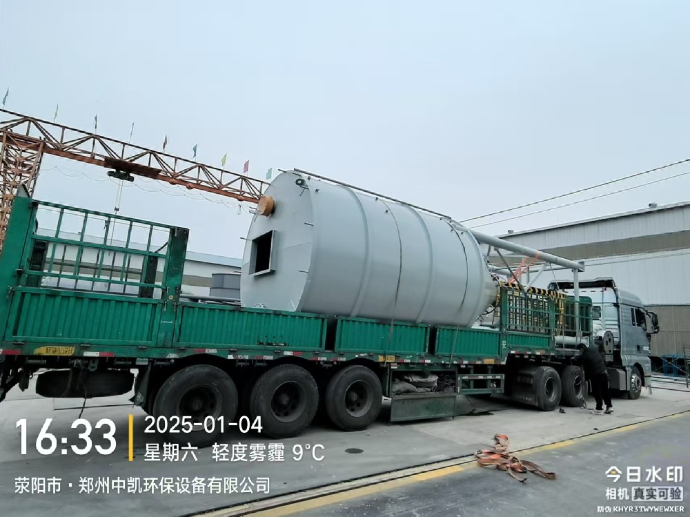 深圳2套40m3石灰料倉(cāng)發(fā)貨
